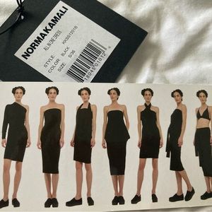 Norma Kamali dress—can be worn 7 ways!
